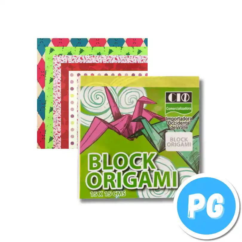 Block De Papel Origami Cuadrado 20x20cm 50 Hojas