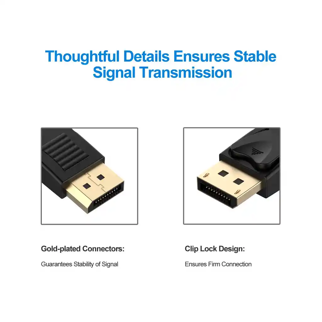 Cable Display Port A Display Port De 3 Metros V1.4 2k 4k Macho @ 165hz Monitor Dp- T. Video Dp