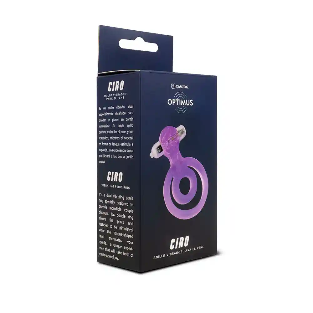 Anillo Vibrador Para El Pene Ciro Camtoyz Morado