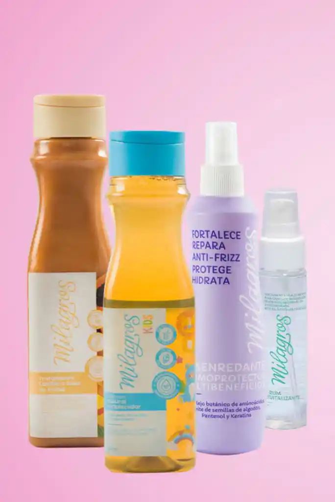 Kit Milagros Niños Cabellos Perfectos Frutal Kids Desenredante Serum