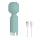 Masajeador Mini Vibrador Wand Green Secret Play