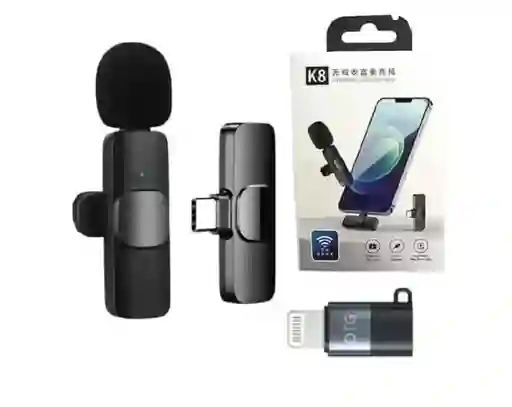 Microfono Solapa Inalambrico Para Iphone Y Android