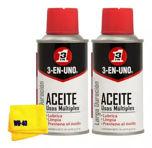 Aceite Aerosol 3 En 1 - Multiusos 135ml/ 4.5oz X2 Und