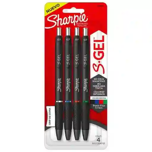 Bolígrafo Sharpie Gel 0.7 Mm X 4 Ng-az-rj-vd Ref. 2188490