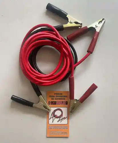 Set Cable Con Pinzas Para Pasar Corriente Cables Negro Y Rojo 1000a - 3mt