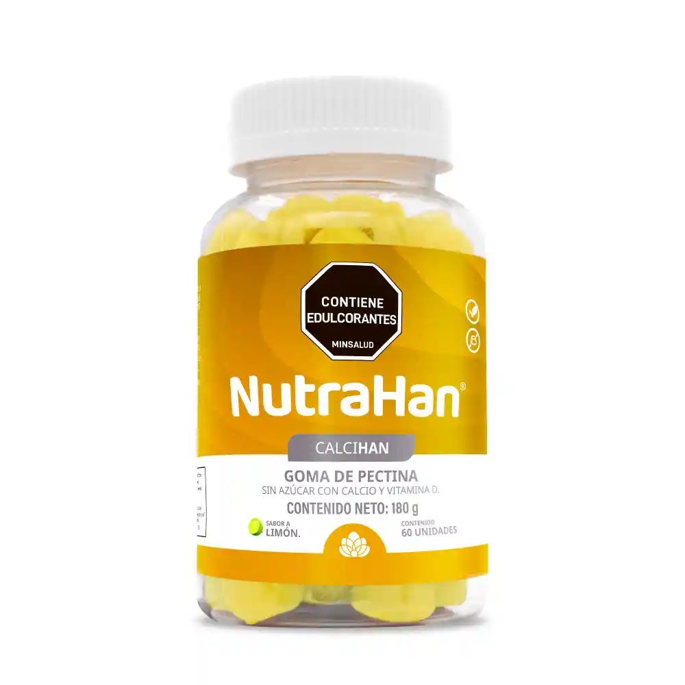 Nutrahan Calcihan Gomas Limon Frasco X 60 Unds