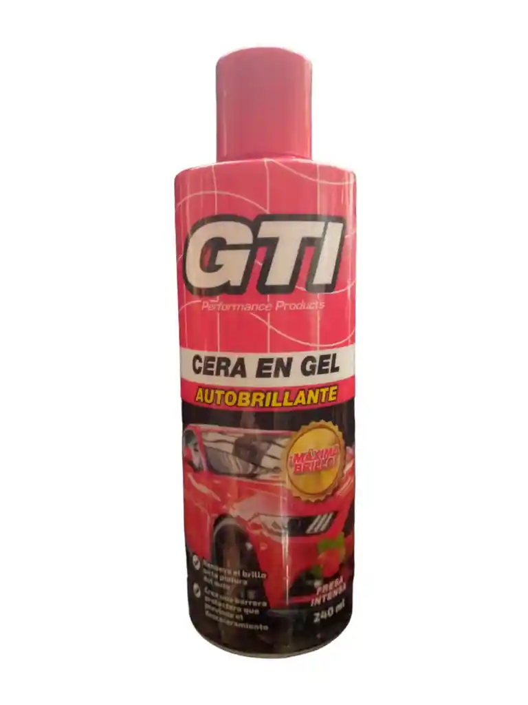 Cera En Gel Gti Autobrillante 240ml Fresa Intensa