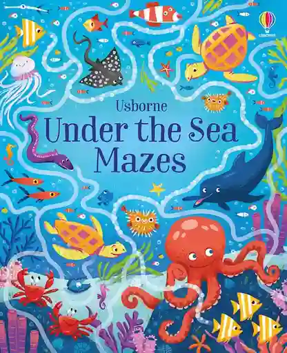 Libro Infantil Educativo Laberintos Bajo El Mar Para Niños