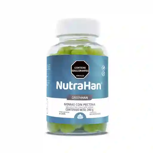 Nutrahan Greenhan Con Gomas Cafe Verde Frasco X 60 Unds