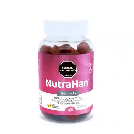 Nutrahan Prenathan Gomas Banana-naranja Frasco X 60 Unds