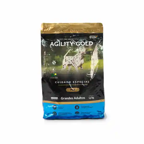 Agility Gold Grandes Adultos Piel 1.5 Kg