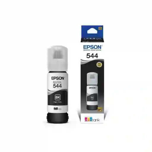 Botella De Tinta Epson T544 L3110/l3150/l3160/l5590 70ml Negro 4.500 Pag.