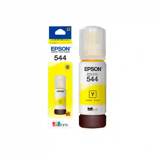 Botella De Tinta Epson T544 L3110/l3150/l3160/l5590 70ml Yellow 7.500 Pag