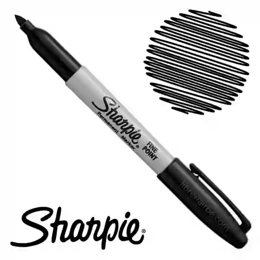 Sharpie Marcador Permanente Punta Fina Negro