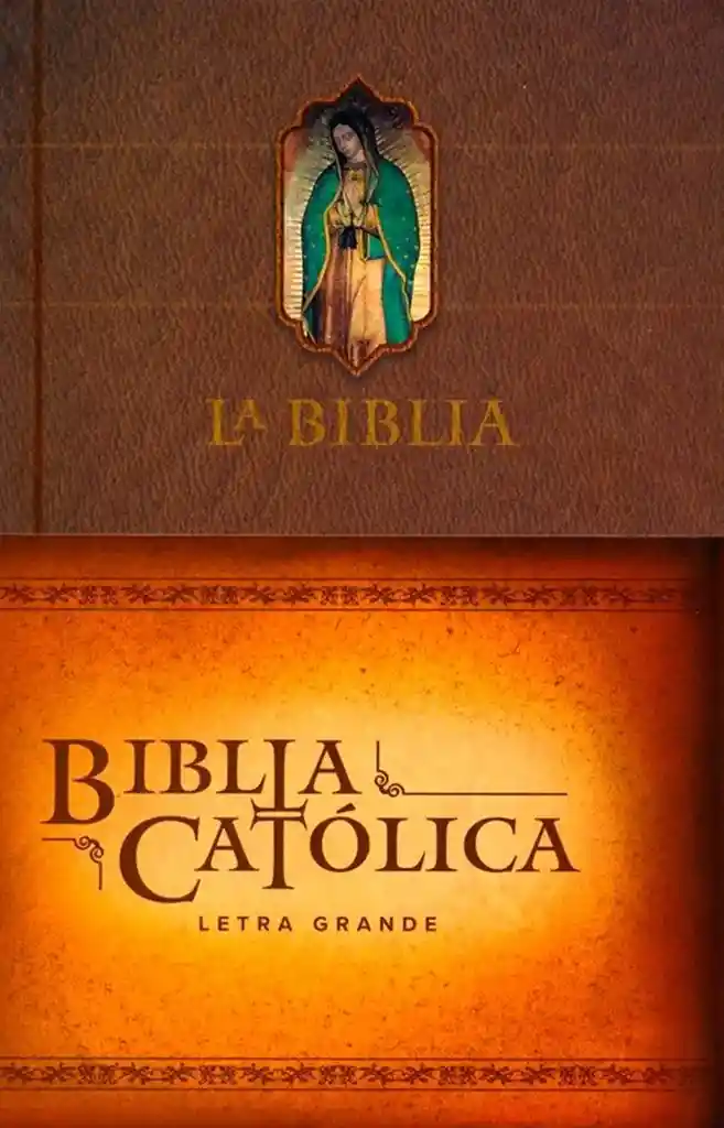 La Biblia Católica. Letra Grande Color Marrón