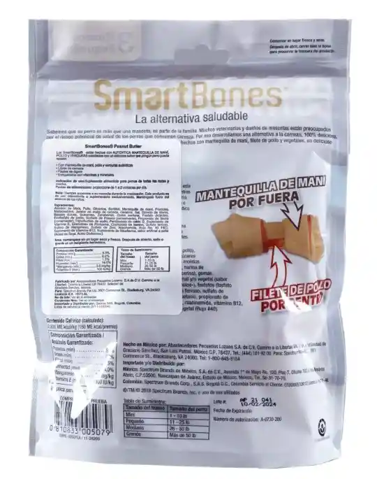 Snack Para Perros Pequeños Smartbones X 3 Und