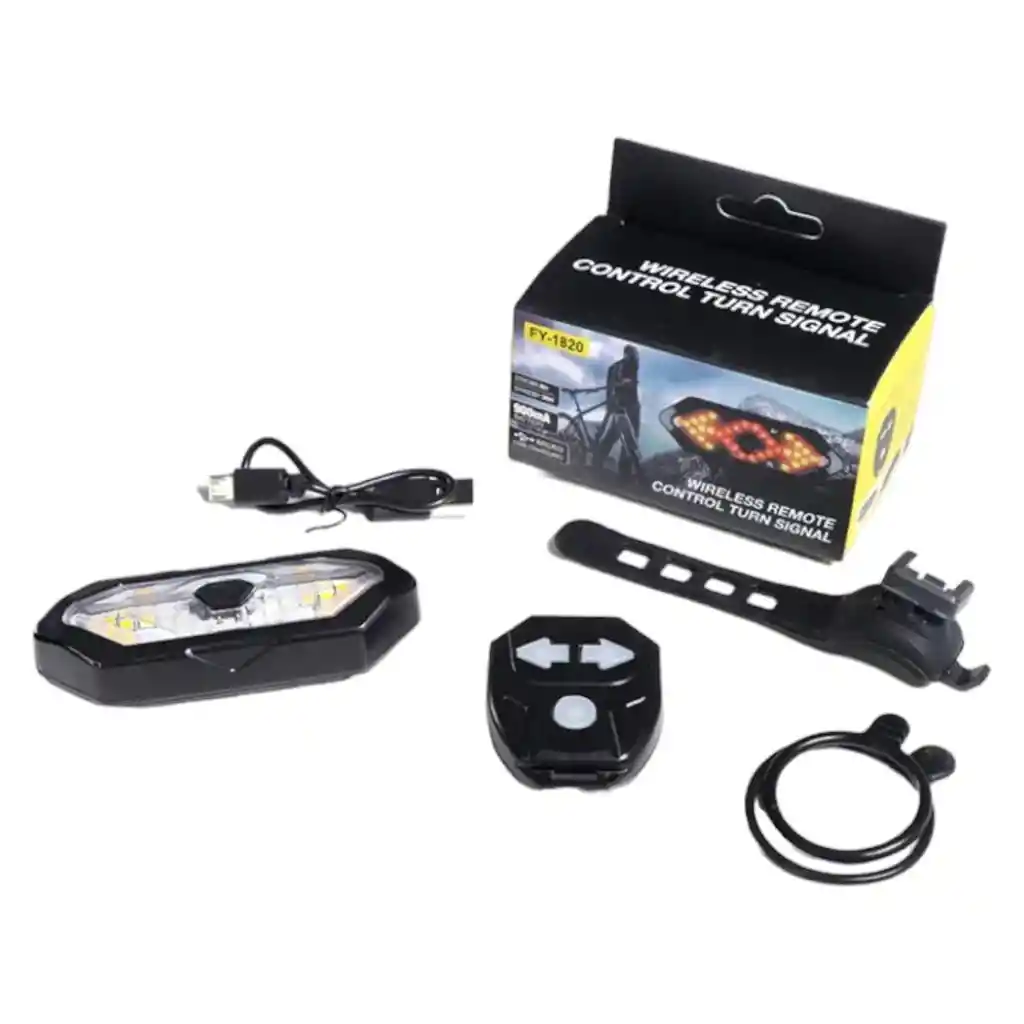 Luces Direccionales Bicicleta Led Recargables Control Remoto