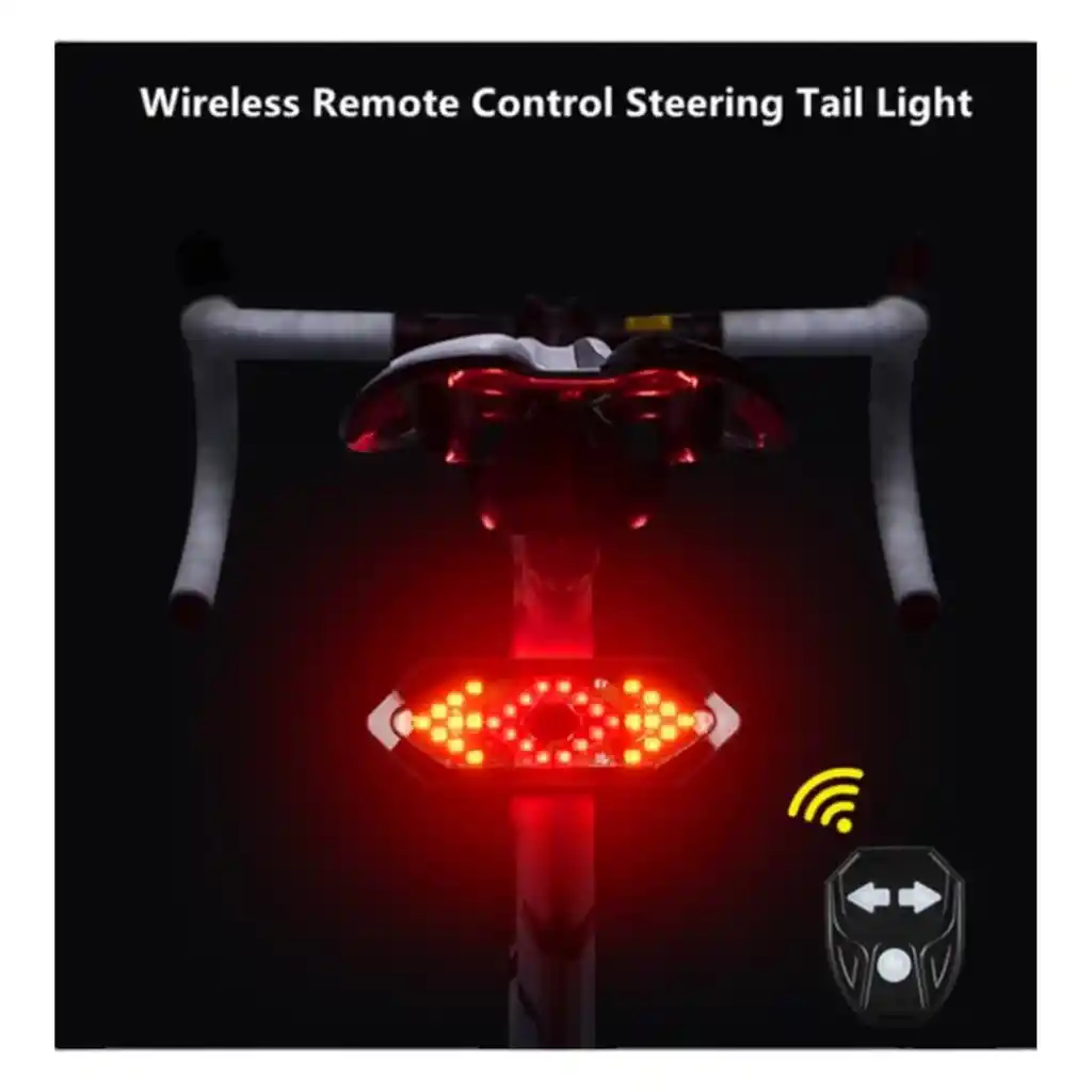 Luces Direccionales Bicicleta Led Recargables Control Remoto