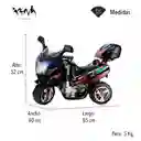 Moto Eléctrica Recargable Color Negro Para Niños