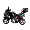 Moto Eléctrica Recargable Color Negro Para Niños