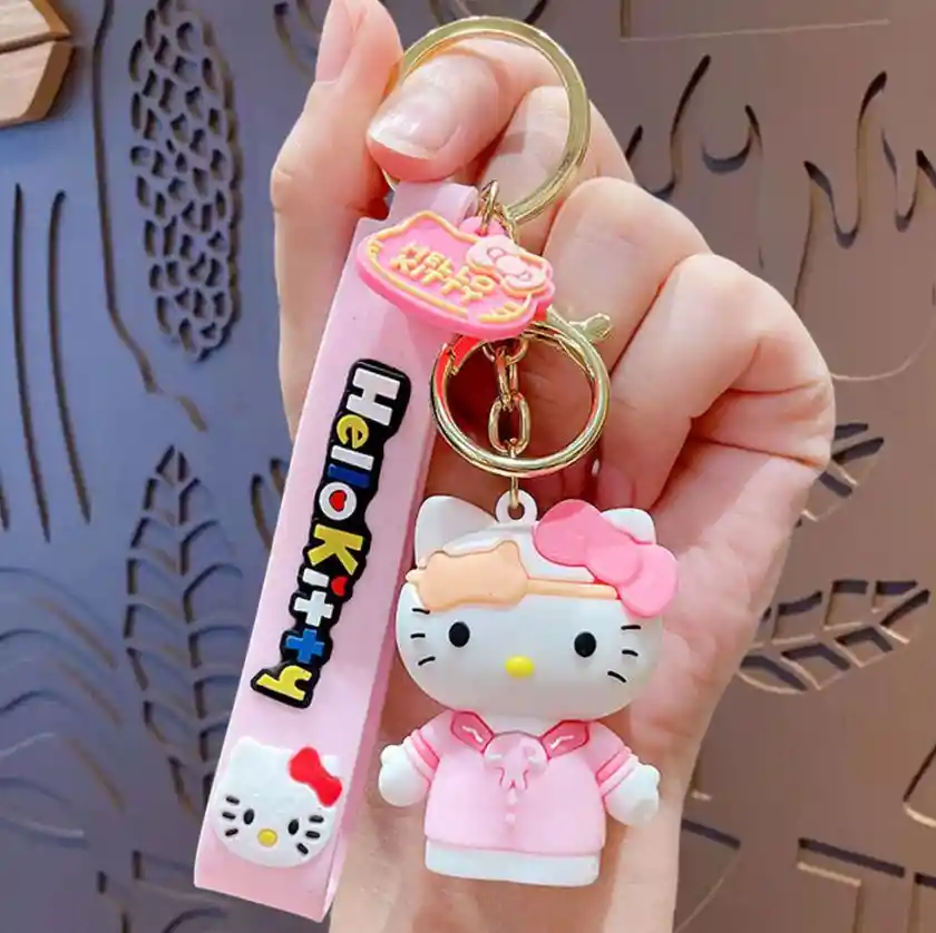 Llavero 3d Hello Kitty Pijamada