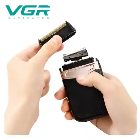 Máquina De Afeitar Eléctrica Profesional Vgr Afeitador Recargable Shaver V-331