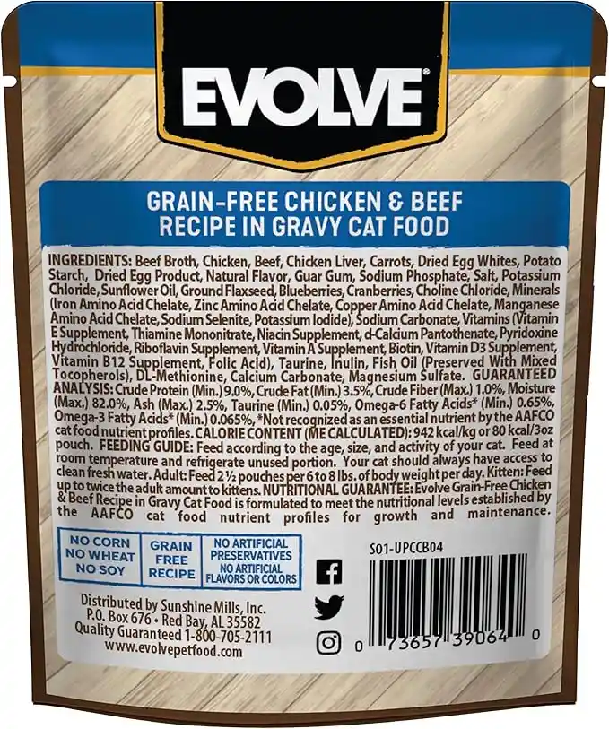 Evolve Gatos Evolve Alimento Gatos Pollo 85 Gr Evolve Cat