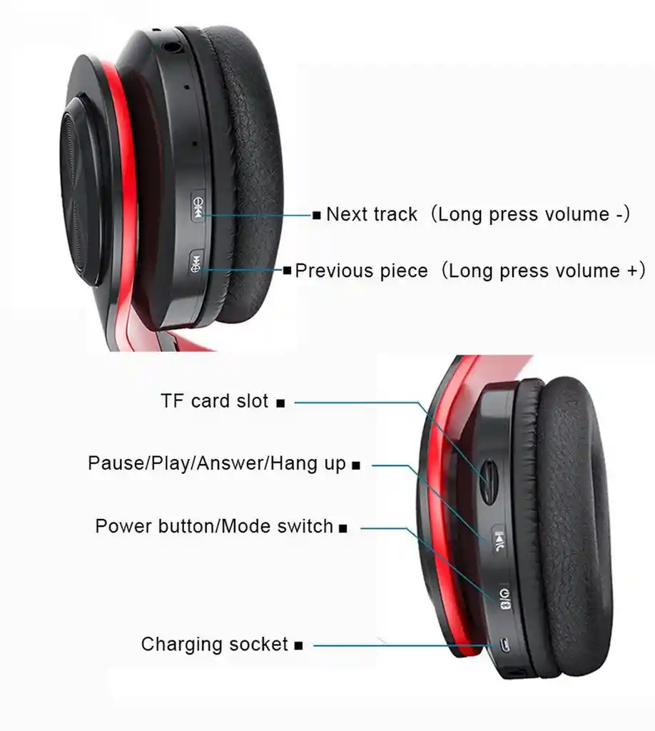 Audifonos Diadema Inalámbrico B39 Recargable Bluetooh