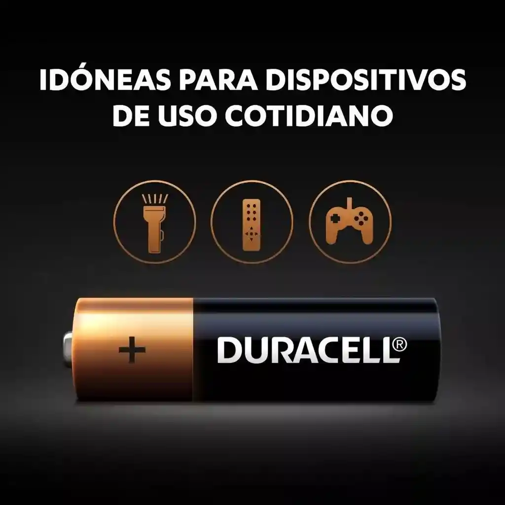 Pilas Duracell Alcalinas Aa Paquete De 2 Unidades Original