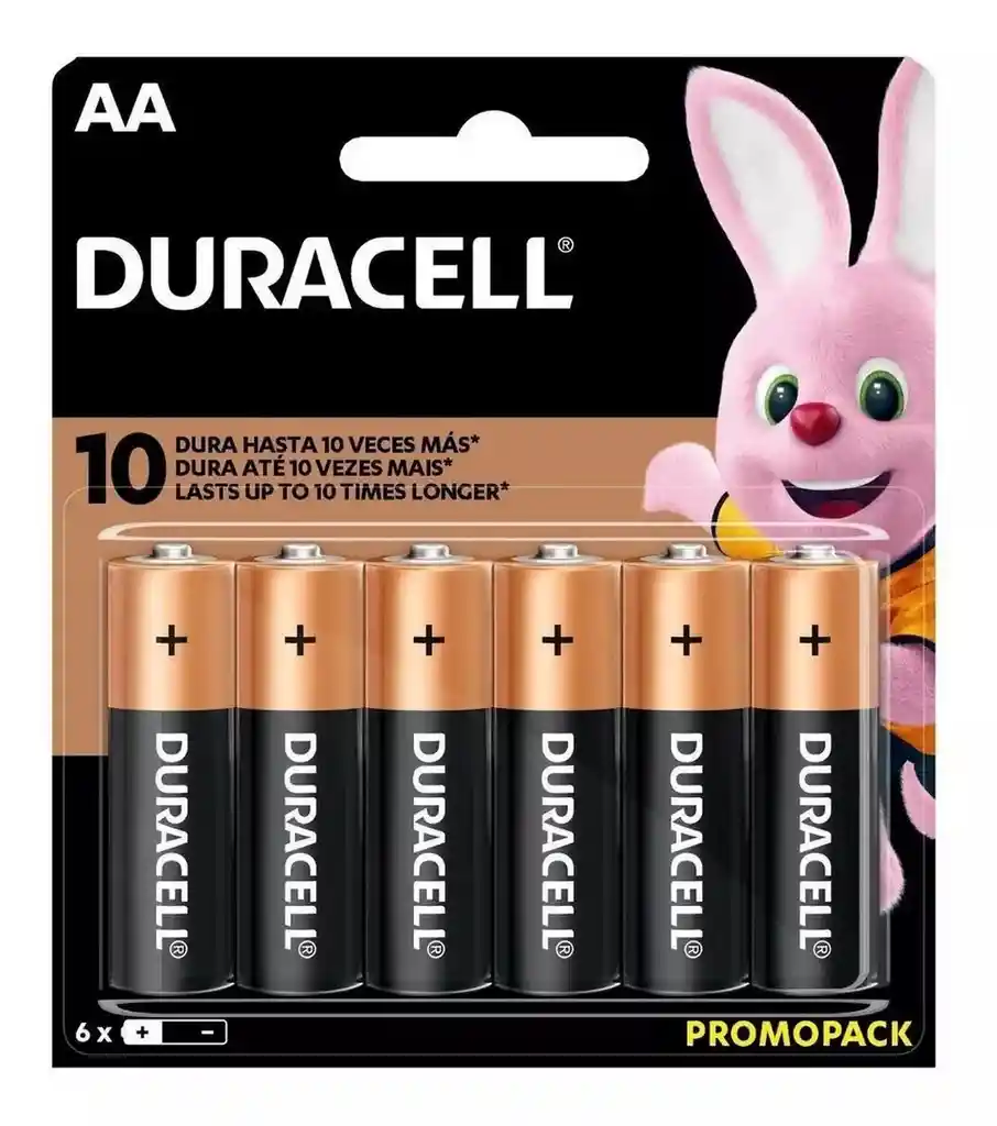 Pilas Duracell Alcalinas Aa Paquete De 6 Unidades Original