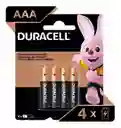 Pilas Duracell Alcalinas Aaa Paquete De 4 Unidades Original