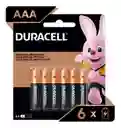 Pilas Duracell Alcalinas Aaa Paquete De 6 Unidades Original