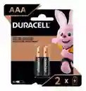 Pilas Duracell Alcalinas Aaa Paquete De 2 Unidades Original