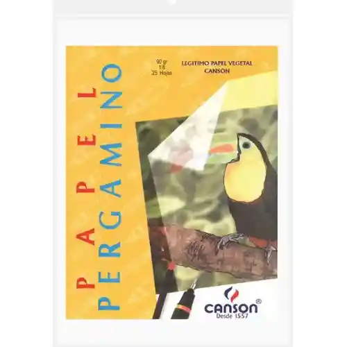 Canson Papel Pergamino X10 - 145g, 1/8 Pliego