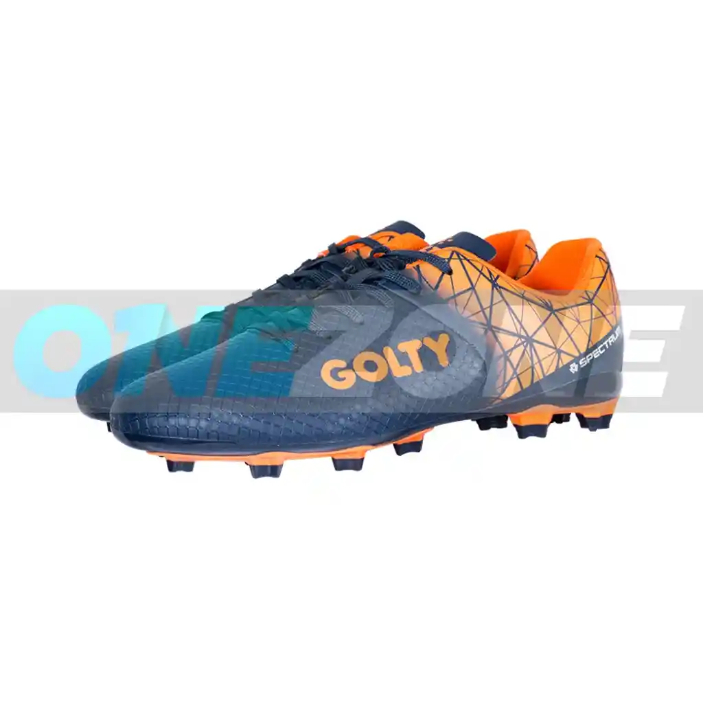 Guayos Adulto Golty Spectrum, Cesped Natural, Sintetica Talla: 8/ Azul-naranja