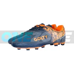 Guayos Adulto Golty Spectrum, Cesped Natural, Sintetica Talla: 8.5/ Azul-naranja