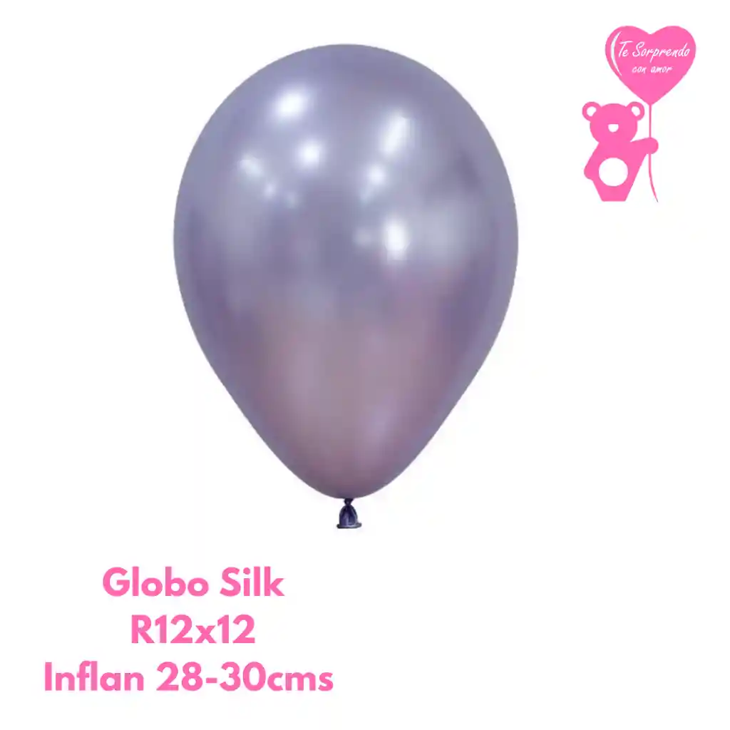 Globo O Bomba Silk Amatista Sempertex R12x12