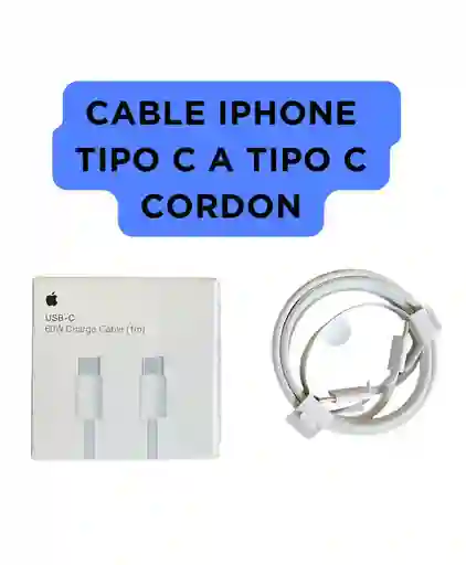 Cable Iphone 15 Y Tipo C A Tipo C