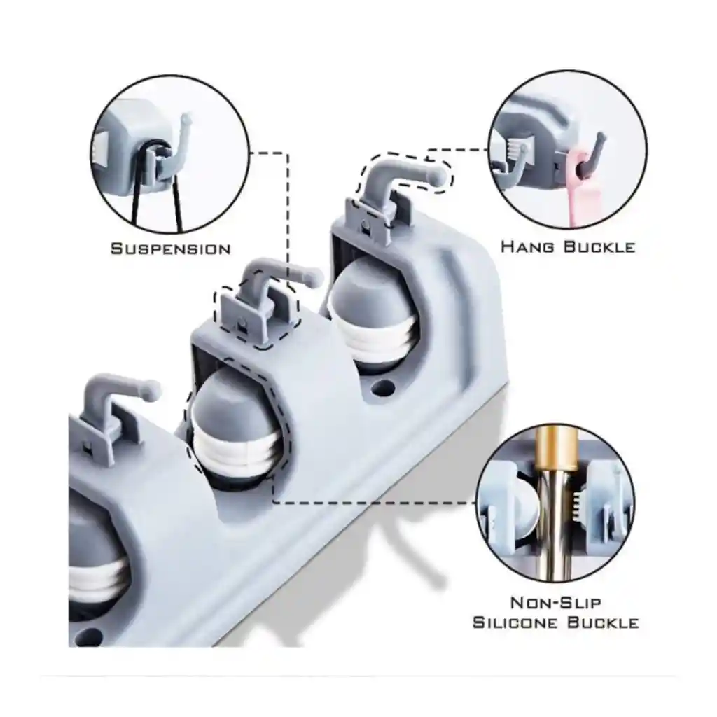 Soporte Base Para Escobas Y Traperos