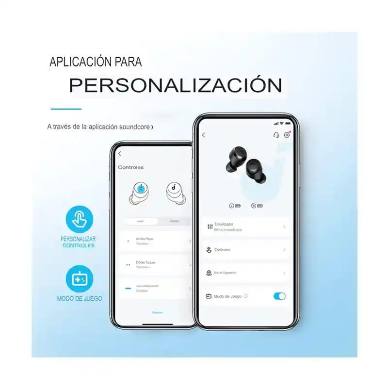 Audífonos Earbuds Inalámbrico Soundcore A20i Resistente Agua Purpura