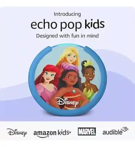 Amazon Echo Pop Kids Para Niños Color Princesas