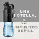 Termo Botella Agua Termica Inoxidable Buffer + 4 Tapas