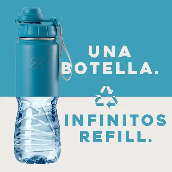 Termo Botella Agua Termica Inoxidable Buffer + 4 Tapas