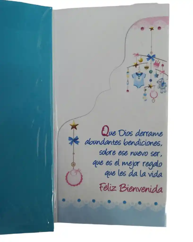 Rjeta Regalo Mensaje Y Lluvia De Sobres Baby Shower Niño Colmodernas - 17cm X 10cm