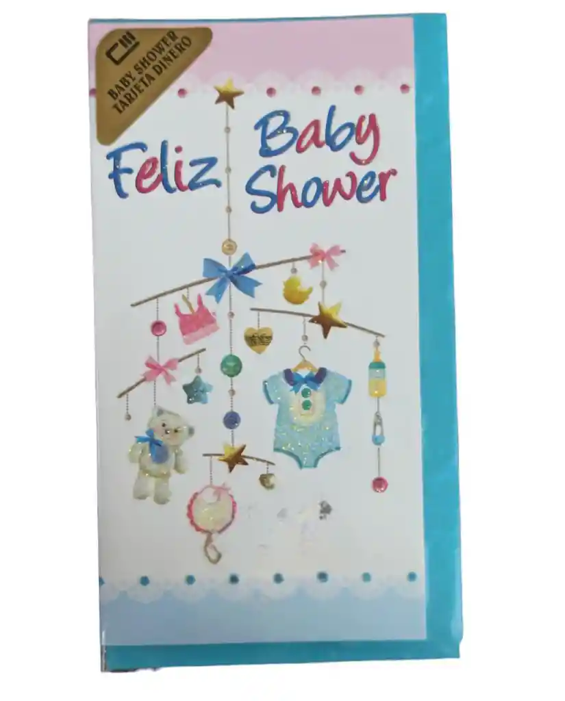 Rjeta Regalo Mensaje Y Lluvia De Sobres Baby Shower Niño Colmodernas - 17cm X 10cm