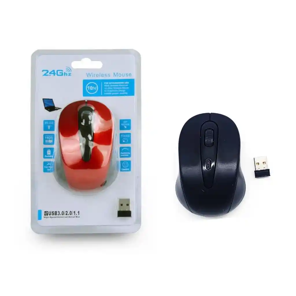 Raton Mini Mouse Inalambrico Ergonómico Escolar Usb Yr-803