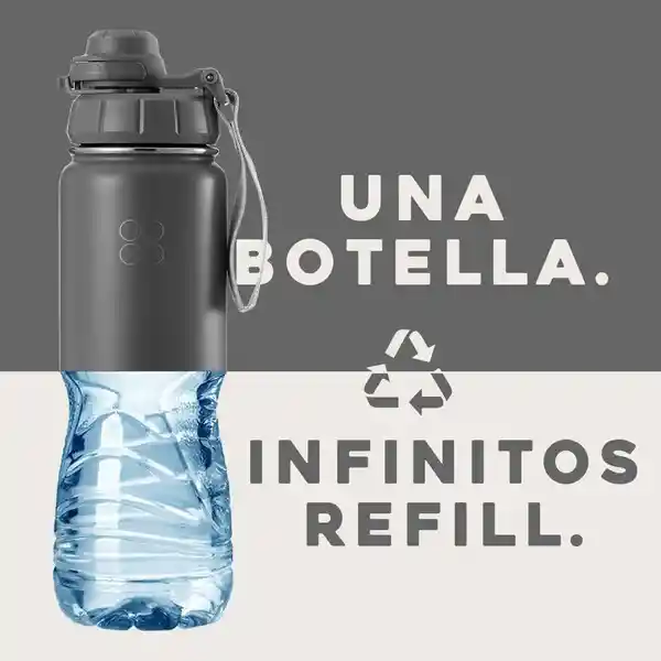 Termo Botella Termica Buffer Acero Inoxidable + 4 Tapas