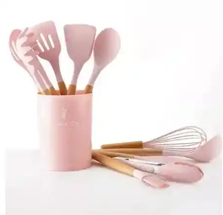 Silicone Set 12 Utensilios Resistente Calor