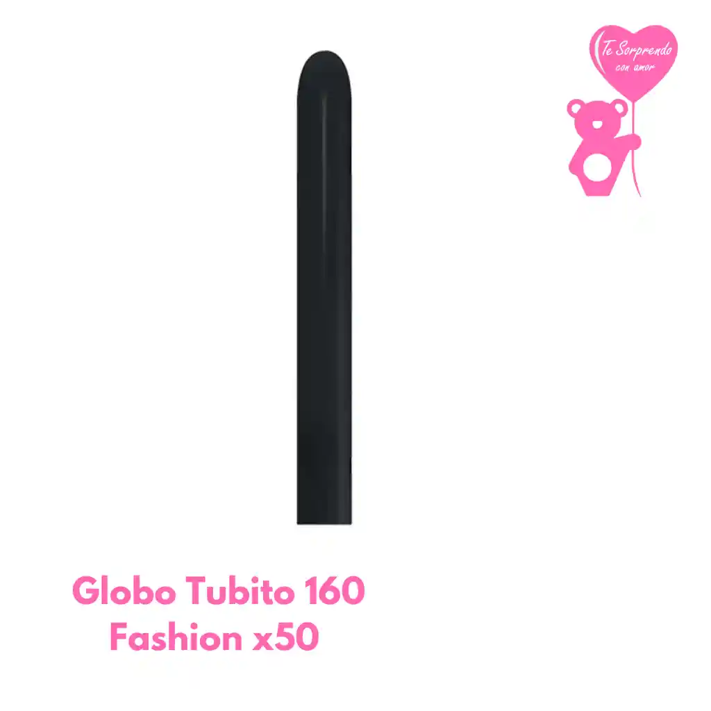 Globo O Bomba Fashion Negro Tubito 160x50