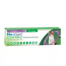 Nexgard Combo S 1 X 0.3 Ml Para Gatos De Hasta 2.5 Kg